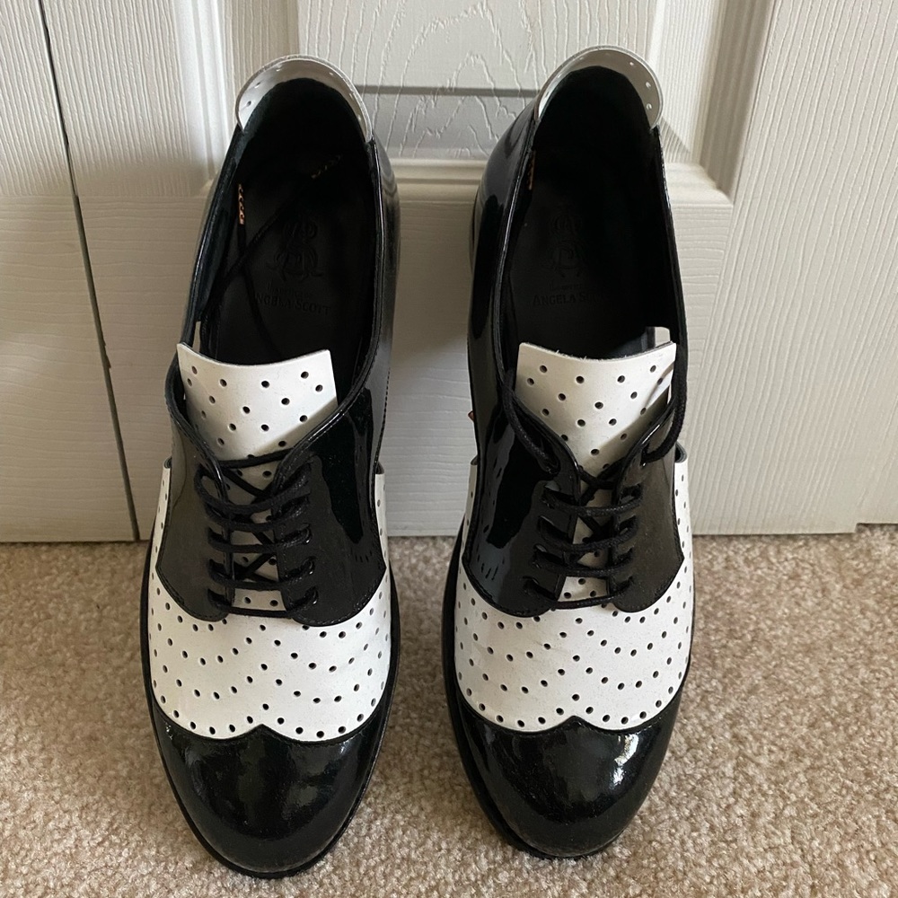 The Office of Angela Scott Mr. Muffin Cutout Derby Oxfords 39.5